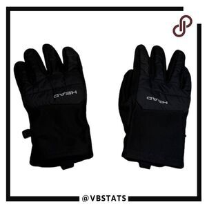 Head Unisex Hybrid‎ Waterproof Gloves Black Size Medium